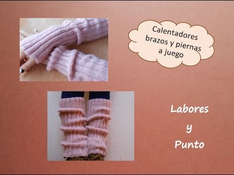 Tejer polainas bebe sales a dos agujas