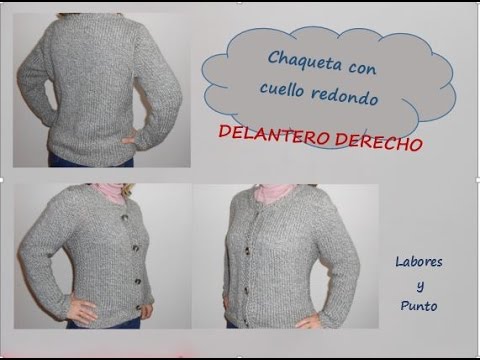 chaqueta con botones y ojales a dos agujas