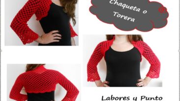 torera o chaqueta corta a ganchillo o crochet