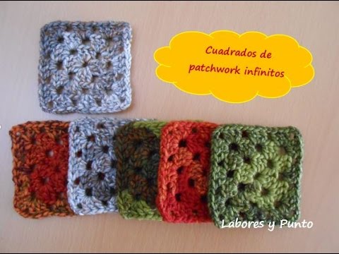 granny cuadrado infinito a ganchillo o crochet