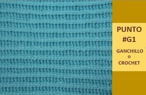 punto a ganchillo o crochet g1