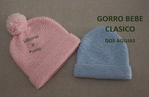 Gorras de Lana de Tejido de Punto para Bebés recién nacido