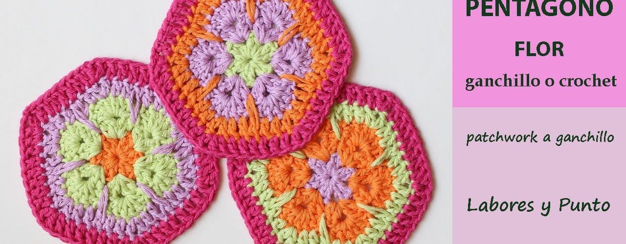 granny hexágono flor a ganchillo o crochet