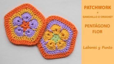 pentágono flor ganchillo o crochet