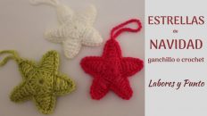 estrella de Navidad a doble cara de ganchillo o crochet