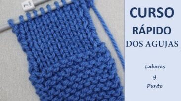 curso rápido y fácil para tejer a dos agujas