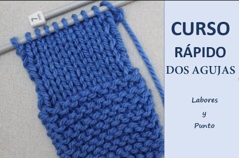 curso rápido y fácil para tejer a dos agujas