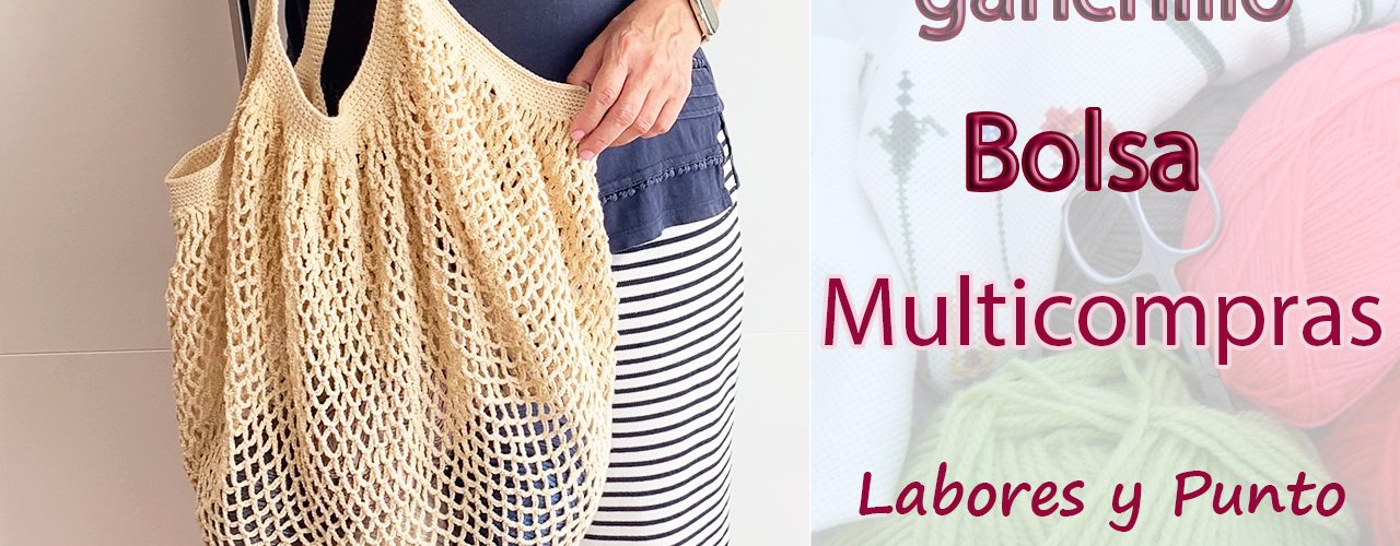 bolsa multicompras a ganchillo o crochet