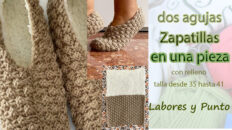 zapatillas exprés a dos agujas